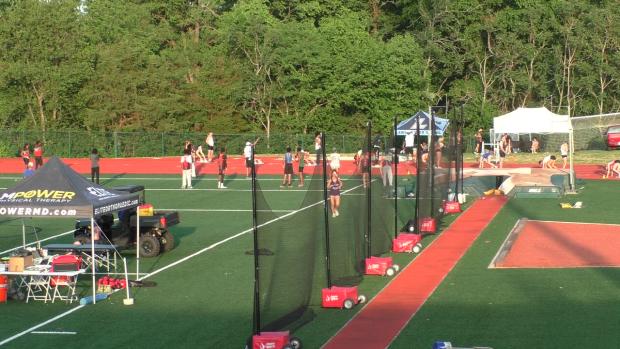 Girls 300 Hurdles Finals Section 1