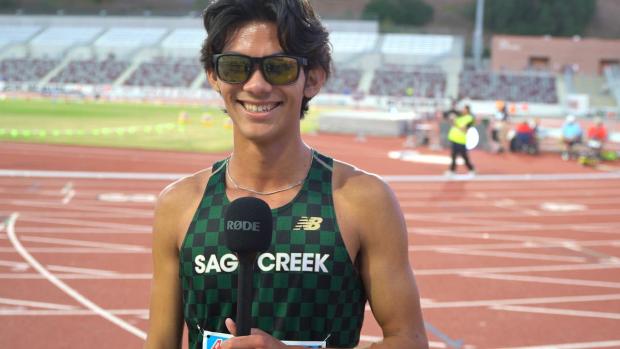 Josiah Bowman (Sage Creek) After Winning Mt. SAC 1 Mile