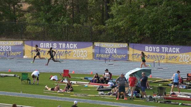Girls 400 Hurdles Finals Section 1