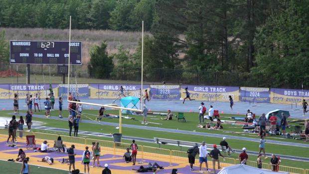 Girls 400 Hurdles Finals Section 3
