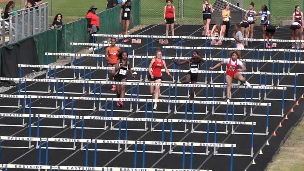 9-10th Girls 100 Hurdles Finals Section 1