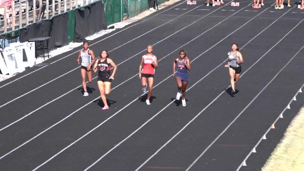 HS Girls 100 Prelims Heat 3