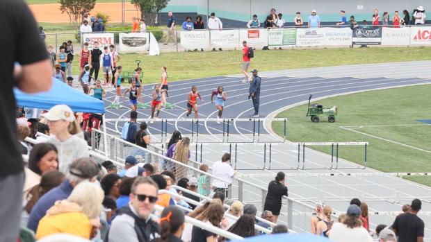 Girls 100 Hurdles Finals Section 2
