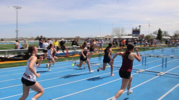 Girls 100 Hurdles Finals Section 3
