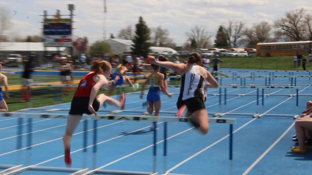 Girls 100 Hurdles Finals Section 4