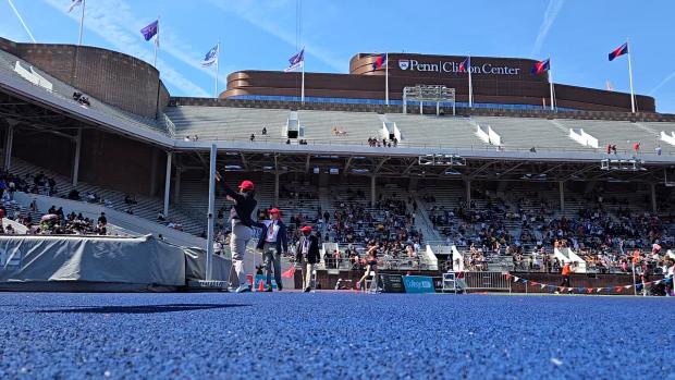 Kate Voelker Winning Jump Off Clearance at Penn Relays