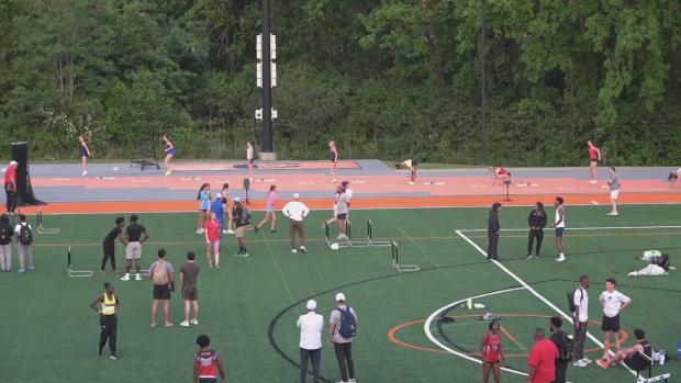 Girls 300 Hurdles Finals Section 1