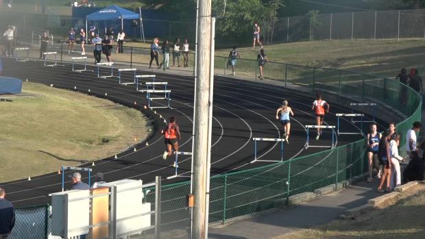 Varsity Girls 400 Hurdles Finals Section 1