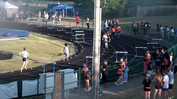 Varsity Boys 400 Hurdles Finals Section 3
