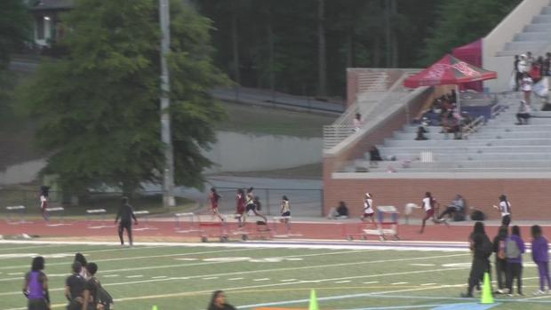 Girls 300 Hurdles Heat 2
