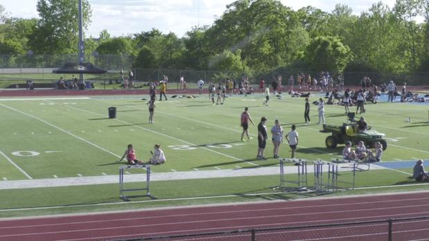 JV Girls 300 Hurdles Finals Section 1