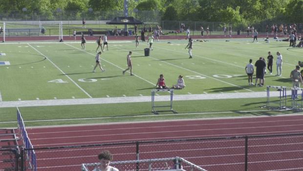 JV Boys 300 Hurdles Finals Section 1