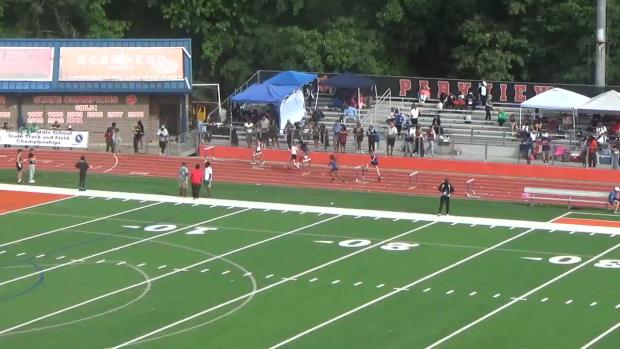 Girls 300 Hurdles Heat 3