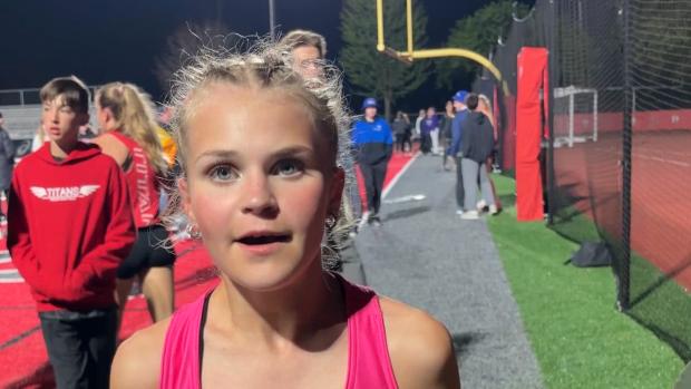 Lennox Szymonik wins girls championship sec Mile over great 