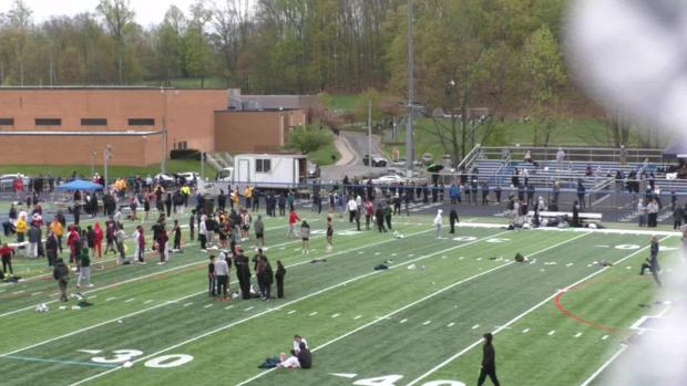 Girls 4x100 Shuttle Hurdle Relay Finals Section 2 - Morris Count