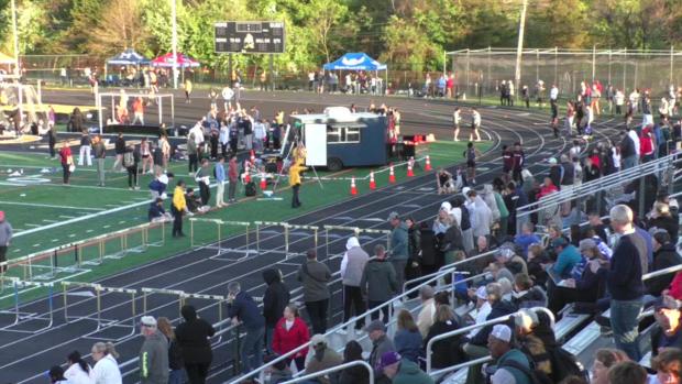 Varsity Boys 4x110 Shuttle Hurdle Relay Finals Section 1 - Monmo