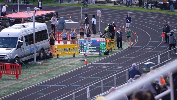 Girls Distance Medley Relay Finals Section 1