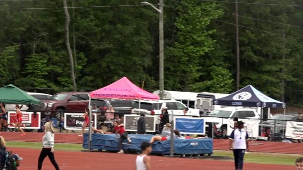 Girls 400 Hurdles Finals Section 1
