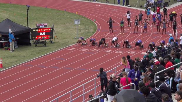 Girls 100 Finals Section 1