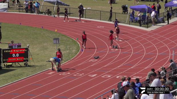 Girls 4x100 Relay Finals Section 1