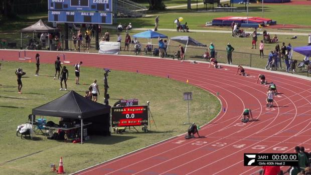Girls 400 Hurdles Finals Section 2