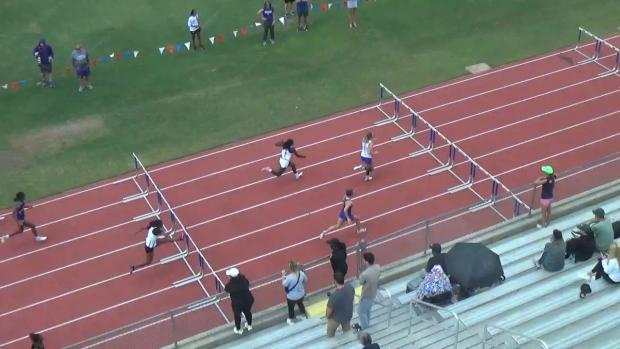Girls 100 Hurdles Heat 1