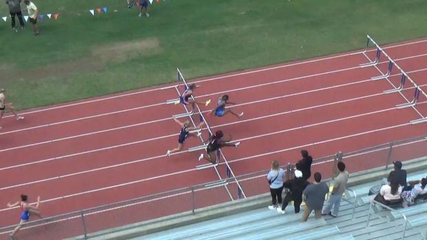 Girls 100 Hurdles Heat 2