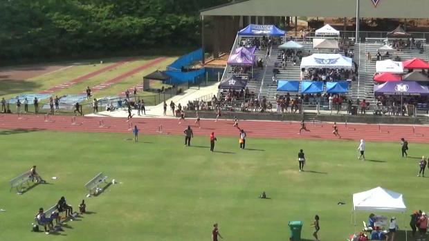 Girls 300 Hurdles Heat 1