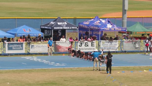 Girls 3A3 100m Hurdles Heat 2