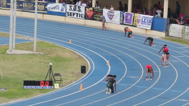 Girls 3A3 400 Hurdles Heat 1
