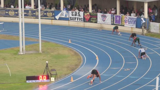 Boys 3A3 400 Hurdles Heat 1