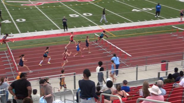 Girls 100 Hurdles Finals Section 1