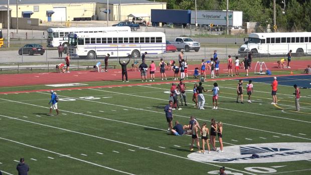 Girls 300 Hurdles Finals Section 2