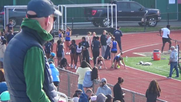 Girls 100 Hurdles Finals Section 1
