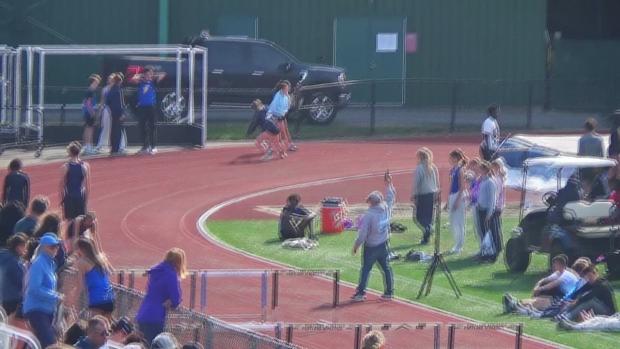 Girls 100 Hurdles Finals Section 2
