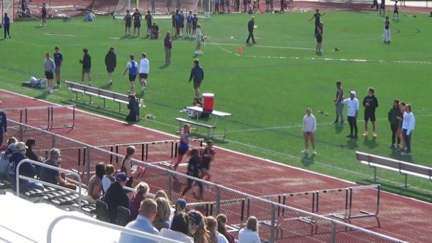 Girls 100 Hurdles Finals Section 3
