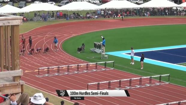 7A Girls 100 Hurdles Prelims Heat 1