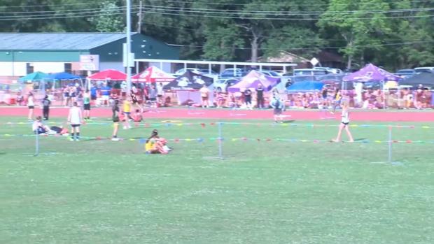 3A Girls 300 Hurdles Finals Section 1