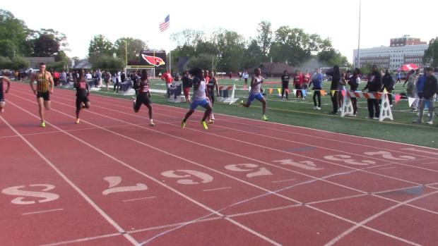 Finish Of The Boys 100 Dash