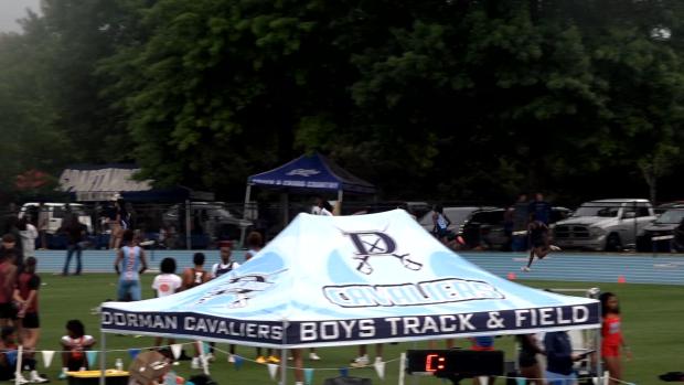 Girls 400 Hurdles Finals Section 2