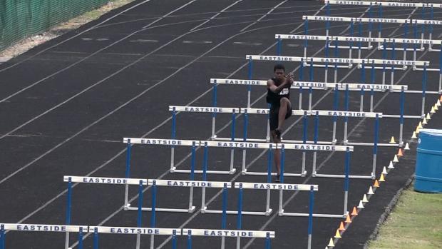 Boys 110 hurdles rerun