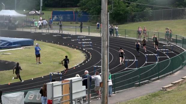 Girls 400 Hurdles Finals Section 2