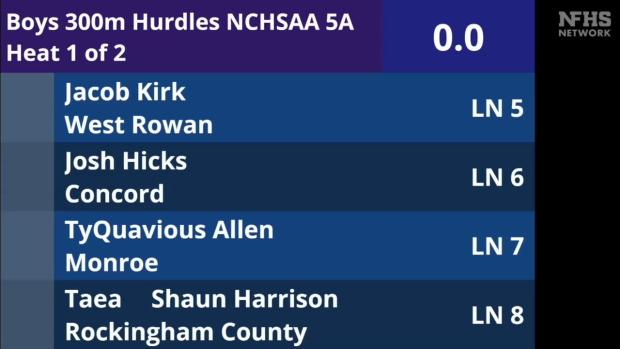 5A Boys 300 Hurdles Finals Section 1