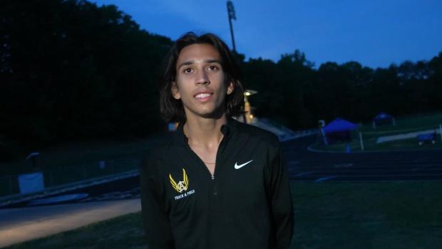 Kavi Gibson after 8:44 3200m NCISAA Division I State Title