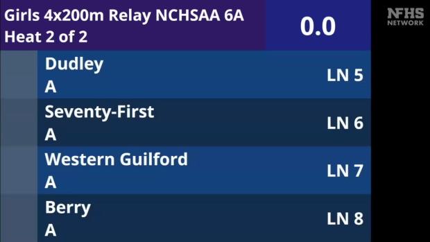 6A Girls 4x200 Relay Finals Section 2
