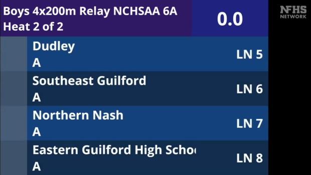 6A Boys 4x200 Relay Finals Section 2