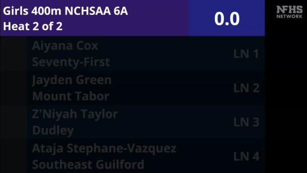6A Girls 400 Finals Section 2