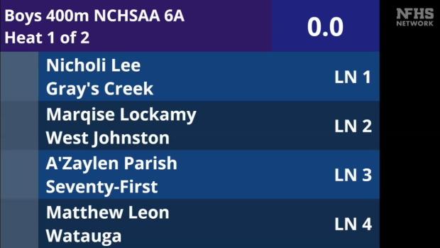 6A Boys 400 Finals Section 1