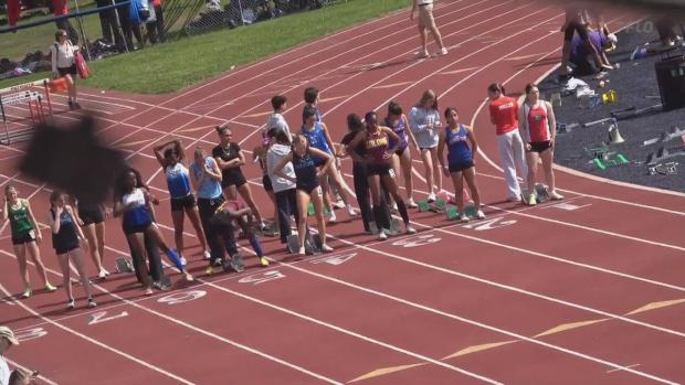 High School Girls' 100m, Prelims 4
