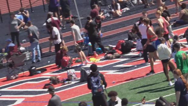 High School Girls' 200m, Prelims 2